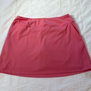 Tommy Bahama mini golf skirt skort women’s size large pink outdoors sporty athle
